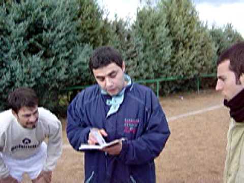 Currito dando la alineacion del mitico equipo de Calzada de Valdunciel