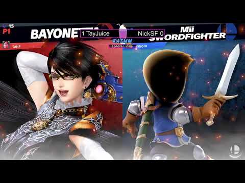 TayJuice(Bayonetta) vs NickSF(Mii Sword Fighter) KATMM 40 losers finals