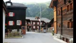 preview picture of video 'A walk through the village oberwald (Wallis, Switzerland)'