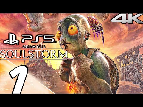 ODDWORLD SOULSTORM PS5 Gameplay Walkthrough Part 1 - Raid on Monsaic & The Ruins (4K 60FPS)