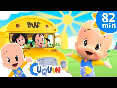 Las ruedas del autobús 🚌 y más canciones infantiles para bebés con Cleo y Cuquín