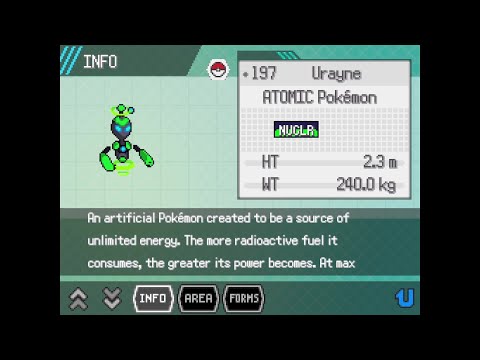 Pokemon Uranium Complete Pokedex - All Megas & Nuclear forms