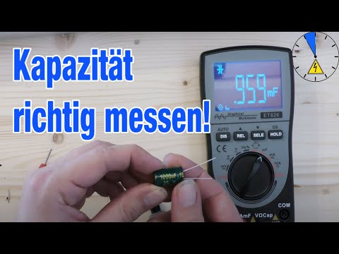 Correctly measuring capacitance with a multimeter: Capacitor