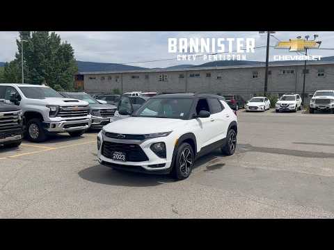 2023 Chevrolet TrailBlazer AWD 4dr RS in White for sale at Bannister Chevrolet Penticton in Penticton, BC