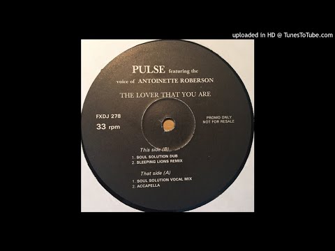 Pulse feat. Antoinette Roberson - The Lover That You Are (Sleeping Lions Remix) *Oldskool House*