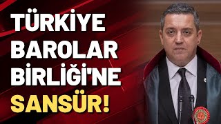 Türkiye Barolar Birliği Başkanı Erinç Sağkan sansürlenen konuşmasını a
