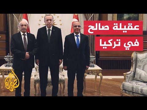 أردوغان يلتقي رئيس مجلس النواب الليبي عقيلة صالح في أنقرة