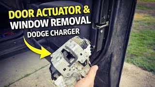 2011–2023 Dodge Charger Chrysler 300 Front Door Lock Actuator Replacement Window Removal