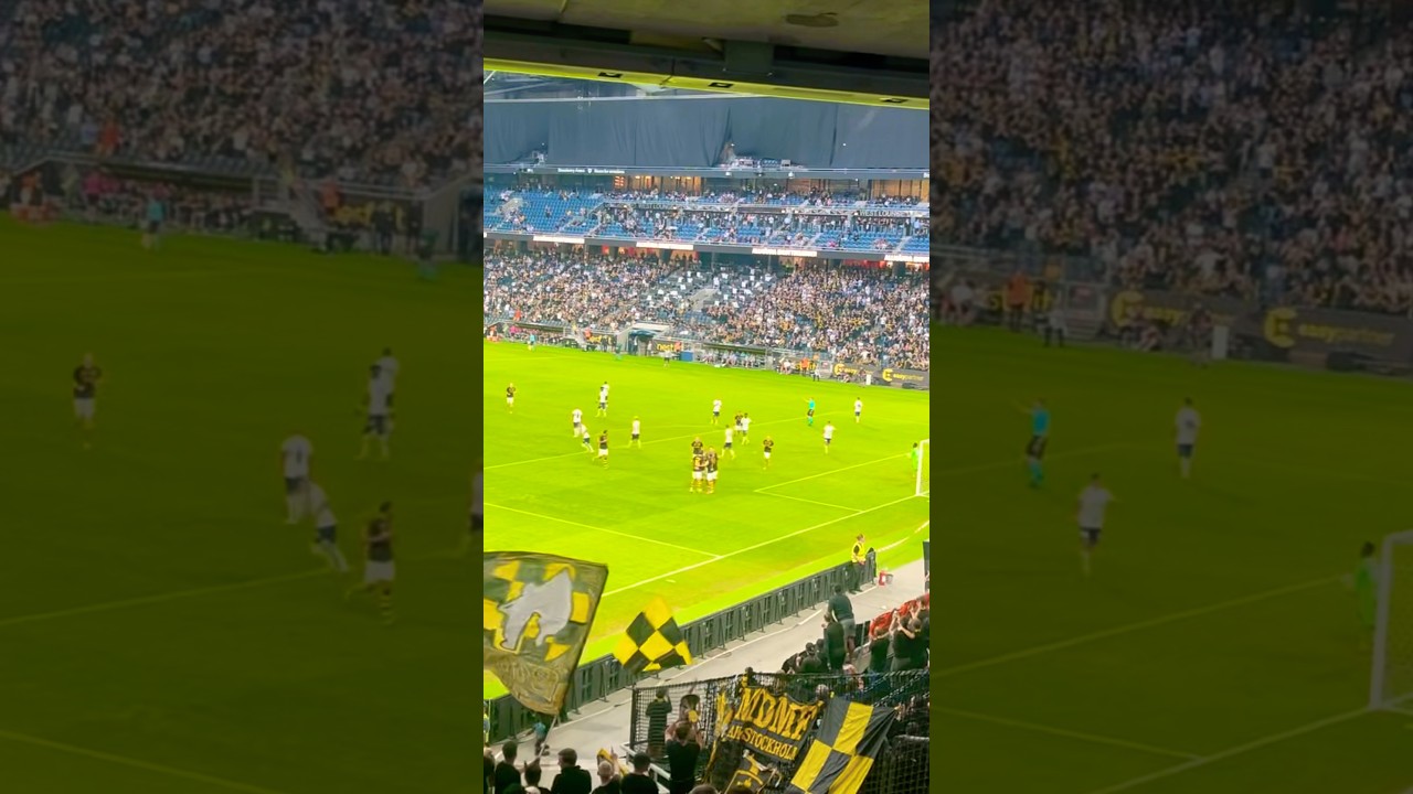 AIK -PAIDE #aik #football #ultras #conferenceleague #gnaget #fans #tifo #derby