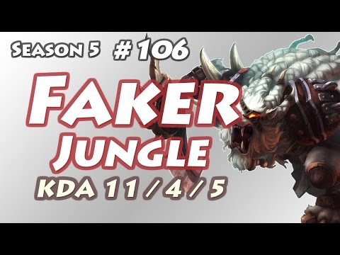 SKT T1 Faker   Rengar Jungle   KR LOL Challenger 901LP