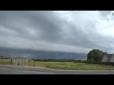 What a heavy rainfront looks like in Denmark! - Timelapse