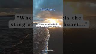 When a girl feels the sting of a broken heart... #shorts #shortsfeed