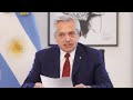 CADENA NACIONAL - Mensaje del Presidente de la Nación, Alberto Fernández.