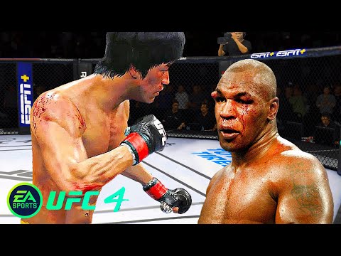 UFC4 Bruce Lee vs Mike Tyson EA Sports UFC 4 PS5 Super Fight