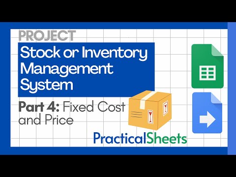 Create a STOCK Management System in Google Sheets 
