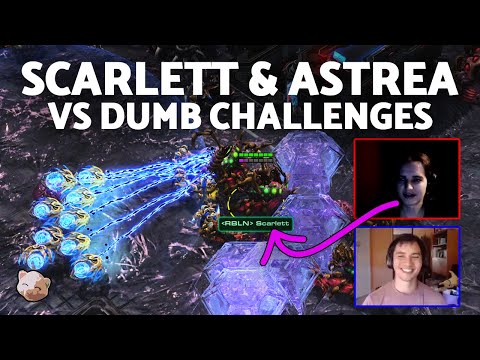 StarCraft 2 - We paid Scarlett and Astrea to do dumb challenges | Bounty Hunters Part 1