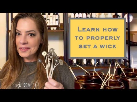 YouTube tutorial: how to center candle wicks perfectly and fix a stuck wick