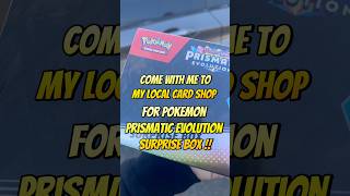 POKEMON PRISMATIC EVOLUTION SURPRISE BOX! #pokemon #pokemonchannel #pokemontcg #shorts #pokemoncards
