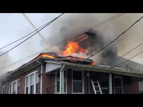 Fire at 155-157 Ann St., Easton