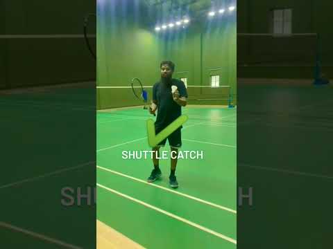 Shuttle Catching Skills | New Tricks | Watch And Learn #shorts #badminton #sports #Racket #shuttle