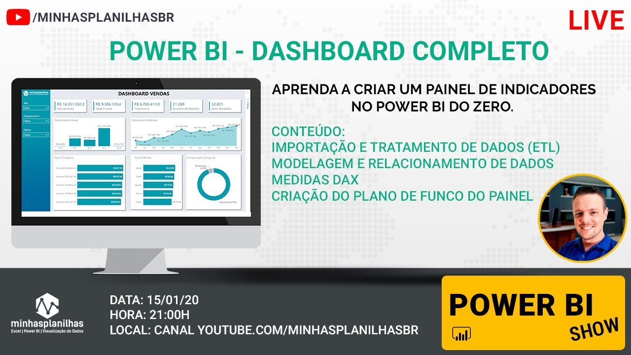 How Create a Complete Dashboard in Power BI - Power BI Course Free
