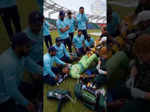 Emotional Drama on the Pitch: Pakistani Batter Stunned by a Fierce Bouncer! #PakistanVsEngland