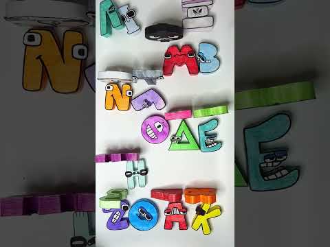 FUNNY KICKING 👌😁 GREEK Paper Alphabet Lore A - OMEGA 💥 #alphabetlore