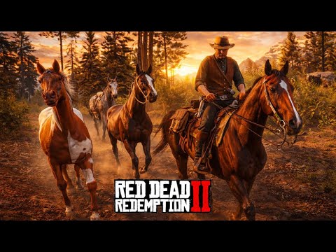 In search of wild horses - Setting out on a journey to tame horses - Red Dead Redemption 2