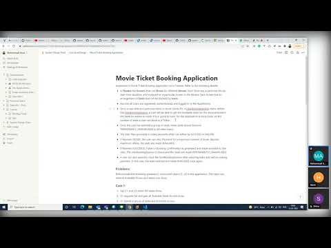 LLD - Design Movie Ticket Booking System - Part 1