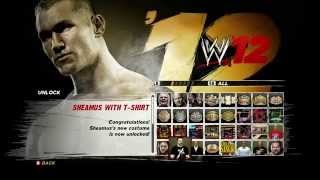 WWE 12 ALL UNLOCKABLES+DLC