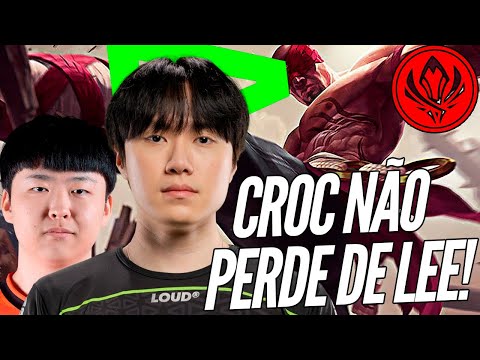 CROC JOGOU COM O MIREU, 100% DE LEE SIN, LOUD NO BOOTCAMP DO MSI 2023