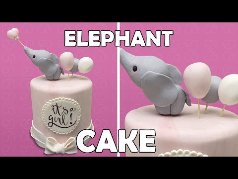 Make a Elephant Cake | Cake Decorations by #HappyCake