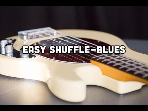 Easy Shuffle-Blues // Free bass lesson