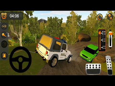 Offroad Police Jeep 4x4 Driving & Racing Simulator Offroad - Android GamePlay