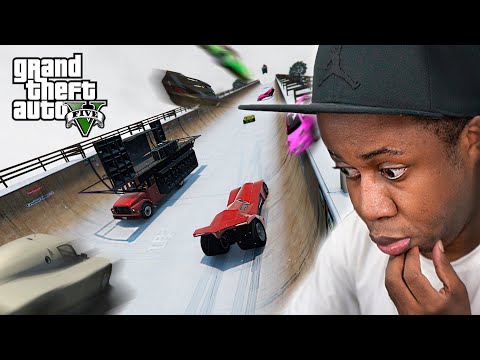 GTA V Online: The back and forth on the skate ramp! (I got beaten up badly)