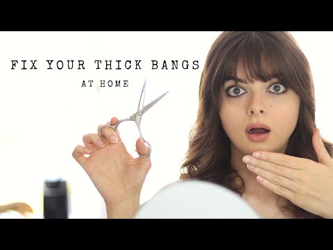 Cut Your Bangs Too Thick? Here's How To Fix Them