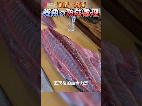 鰹魚的處理｜郭師傅教你如何切割鰹魚&熟成的處理與保存‼️ #鰹魚 #中開法 #熟成 #鹽醃漬 #味留一升庵