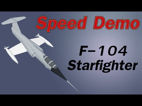 TinkerCad modeling Demo of  F104 jet fighter pt2