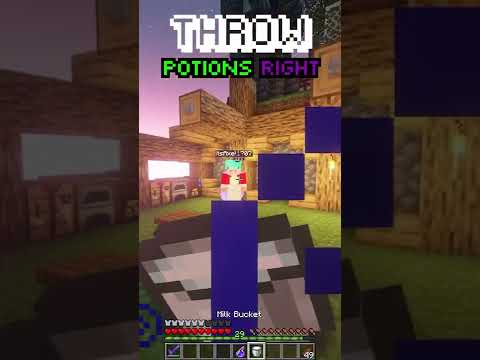 THROW POTIONS WRONG (Minecraft Tips)