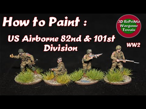 Tutorial: How to Paint 1/72 US Airborne 82nd & 101st Division/Painting Guide/US Fallschirmjäger(WW2)