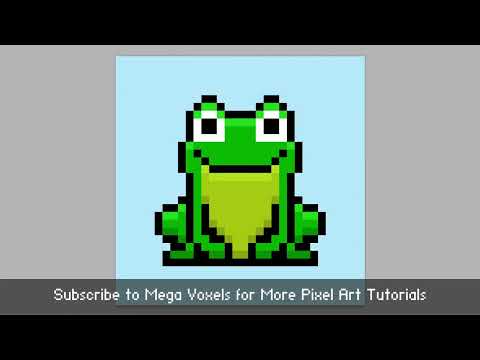 How to Make a Pixel Art Frog - Pixel Art Tutorial