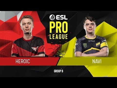 CS:GO - Heroic vs. Natus Vincere [Overpass] Map 3 - Group B - ESL Pro League Season 9 Europe