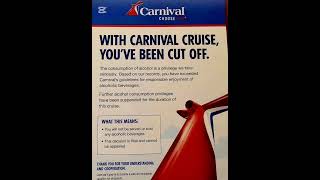CARNIVAL CRUISE NEWS DRINK RESPONSIBLY