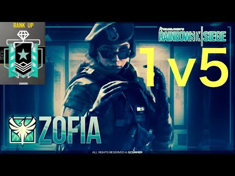 Zofia 1v5 Clutch!!! Xbox Diamond - Operation White Noise Ranked Gameplay - Rainbow Six Siege