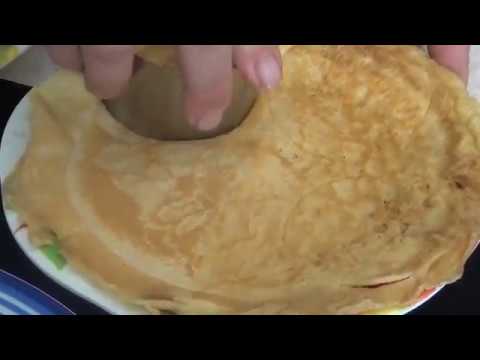 receita de crepes com  maçã carmelizada ( canal chantilly com chocolate)