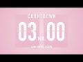 3 Minute Countdown Timer Flip Clock With Simple Beeps