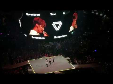 180812 KCON LA 2018 DAY 2 ~ SEVENTEEN Don't listen in secret, 숙여 (Bow Down), Lilili Yabbay (13월의 춤)