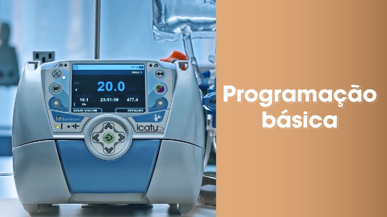 Aprenda como utilizar a bomba de infusão icatu intelli - Samtronic | Programação básica