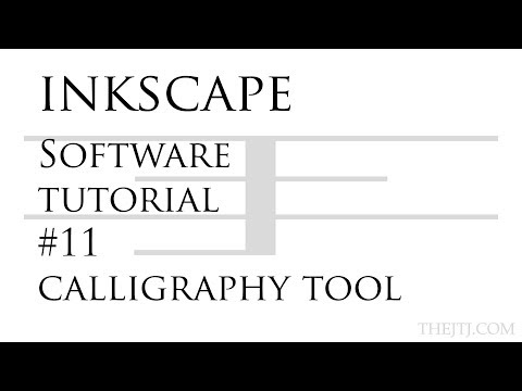 Inkscape Software Tutorial #11 Calligraphy Tool