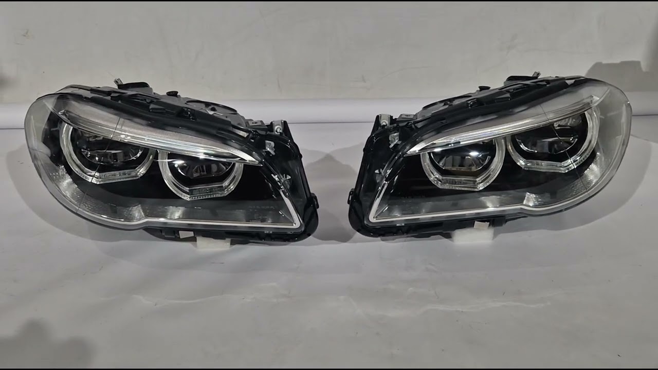 BMW 5-serie F10/F11 2010–2016 Forlygter med Full LED-enheder (2013-2016, 2 stk.) Video 1